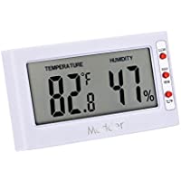 Termómetro Digital de Interior-Hidrómetro- Temperatura y Humedad del Monitor- Blanco